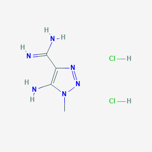 5-Amino-1-methyl-1H-1,2,3-triazole-4-carboximidamide dihydrochloride