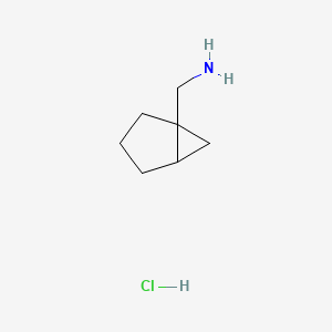 molecular formula C7H14ClN B15128239 rac-[(1R,5R)-bicyclo[3.1.0]hexan-1-yl]methanamine hydrochloride, cis 