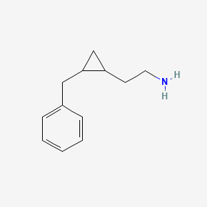 molecular formula C12H17N B15128258 Rac-2-[(1s,2s)-2-benzylcyclopropyl]ethan-1-amine 