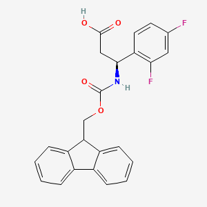 (3S)-3-(2,4-difluorophenyl)-3-({[(9H-fluoren-9-yl)methoxy]carbonyl}amino)propanoic acid