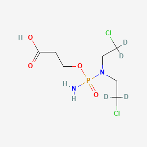 molecular formula C7H15Cl2N2O4P B15128296 Carboxyphosphamide-d4 