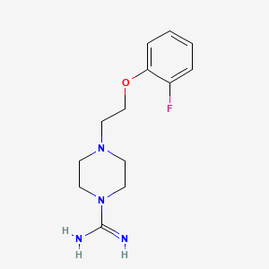 molecular formula C13H19FN4O B15128303 4-(2-(2-Fluorophenoxy)ethyl)piperazine-1-carboximidamide 