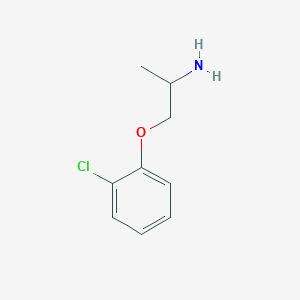 molecular formula C9H12ClNO B15128306 1-(2-Aminopropoxy)-2-chlorobenzene 