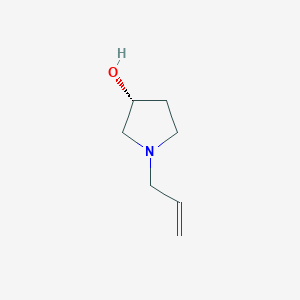 molecular formula C7H13NO B15128328 rac-(R)-1-allylpyrrolidin-3-ol 