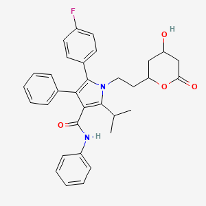 5-(4-Fluorophenyl)-2-(1-methylethyl)-N,4-diphenyl-1-[2-[(2R,4R)-tetrahydro-4-hydroxy-6-oxo-2H-pyran-2-yl]ethyl]-1H-pyrrole-3-carboxamide