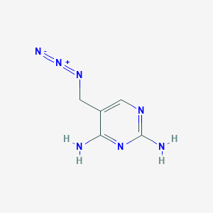 molecular formula C5H7N7 B15128353 5-(Azidomethyl)pyrimidine-2,4-diamine 