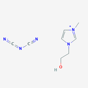 molecular formula C8H11N5O B1512839 1-(2-羟乙基)-3-甲基咪唑鎓双氰胺 CAS No. 1186103-47-8