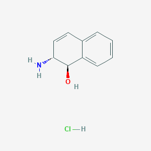 molecular formula C10H12ClNO B1512840 (1R,2R)-trans-2-Amino-1,2-dihydro-1-naphthol hydrochloride CAS No. 904316-35-4