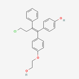 4-[(E)-4-chloro-1-[4-(2-hydroxyethoxy)phenyl]-2-phenylbut-1-enyl]phenol