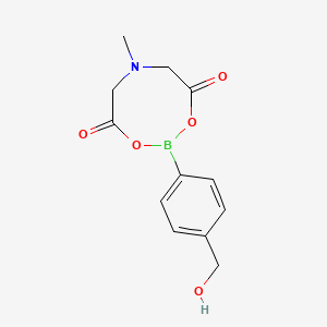 molecular formula C12H14BNO5 B1512847 2-(4-(羟甲基)苯基)-6-甲基-1,3,6,2-二恶杂硼环丁烷-4,8-二酮 CAS No. 1072960-82-7