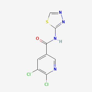 5,6-dichloro-N-(1,3,4-thiadiazol-2-yl)pyridine-3-carboxamide