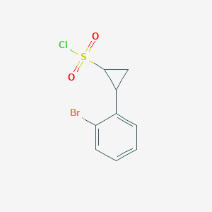 2-(2-Bromophenyl)cyclopropane-1-sulfonyl chloride