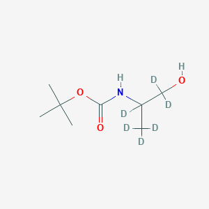 molecular formula C8H17NO3 B15128514 tert-Butyl (1-hydroxypropan-2-yl-1,1,2,3,3,3-d6)carbonate-D6 