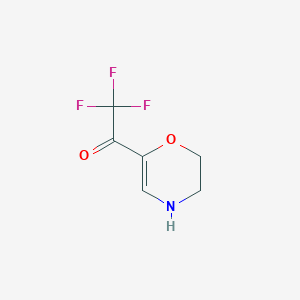 1-(5,6-Dihydro-4H-[1,4]oxazin-2-YL)-2,2,2-trifluoro-ethanone