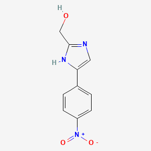 molecular formula C10H9N3O3 B15128553 (4-(4-Nitrophenyl)-1H-imidazol-2-yl)methanol 