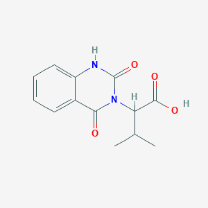 molecular formula C13H14N2O4 B15128579 2-(2,4-Dioxo-1,2,3,4-tetrahydroquinazolin-3-yl)-3-methylbutanoic acid 