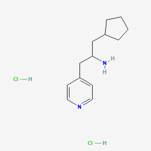 1-Cyclopentyl-3-(pyridin-4-yl)propan-2-amine dihydrochloride