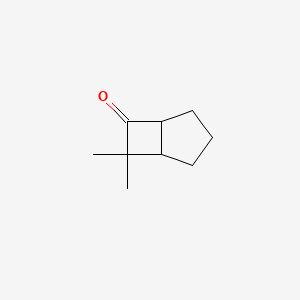 molecular formula C9H14O B15128589 7,7-Dimethylbicyclo[3.2.0]heptan-6-one 