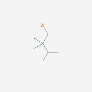 molecular formula C7H13Br B15128596 1-(Bromomethyl)-1-(propan-2-yl)cyclopropane 