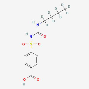 molecular formula C12H16N2O5S B15128614 Carboxytolbutamide-d9 (butyl-d9) 