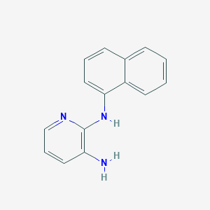 molecular formula C15H13N3 B15128632 2-N-(naphthalen-1-yl)pyridine-2,3-diamine 