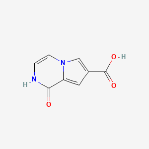 1-oxo-1H,2H-pyrrolo[1,2-a]pyrazine-7-carboxylic acid