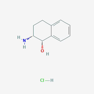 molecular formula C10H14ClNO B1512867 (1S,2R)-cis-2-Amino-1,2,3,4-tetrahydro-1-naphthol hydrochloride CAS No. 29365-58-0