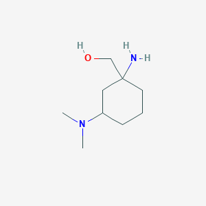 molecular formula C9H20N2O B15128694 (1-Amino-3-(dimethylamino)cyclohexyl)methanol 