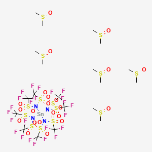 molecular formula C20H36F24N4O22S14Sn B1512870 Tin(IV) tetrakis(trifluoromethanesulfonimide), DMSO complex CAS No. 919356-21-1