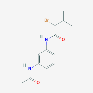 2-bromo-N-(3-acetamidophenyl)-3-methylbutanamide