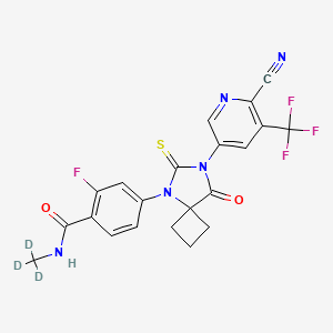 molecular formula C21H15F4N5O2S B15128757 Apalutamide-d3 