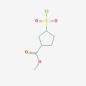 Methyl 3-(chlorosulfonyl)cyclopentane-1-carboxylate