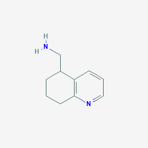 molecular formula C10H14N2 B15128800 (5,6,7,8-Tetrahydroquinolin-5-yl)methanamine 