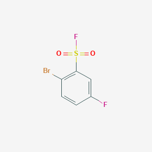 molecular formula C6H3BrF2O2S B15128822 2-Bromo-5-fluorobenzene-1-sulfonyl fluoride 