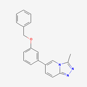 6-(3-(Benzyloxy)phenyl)-3-methyl-[1,2,4]triazolo[4,3-a]pyridine