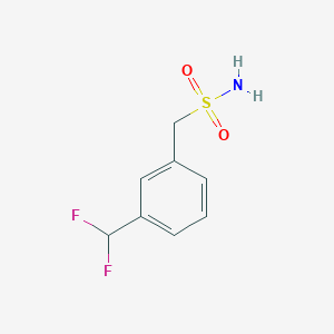 molecular formula C8H9F2NO2S B15128860 [3-(Difluoromethyl)phenyl]methanesulfonamide 