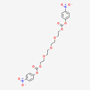 molecular formula C22H24N2O13 B15128867 PEG4-Bis-nitrophenyl carbonate 