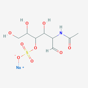 Sodium;(5-acetamido-1,2,4-trihydroxy-6-oxohexan-3-yl) sulfate