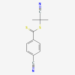 molecular formula C12H10N2S2 B1512890 2-氰基丙烷-2-基 4-氰基苯-1-碳二硫代酸酯 CAS No. 851729-48-1