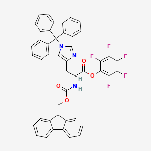 molecular formula C46H32F5N3O4 B15128909 Fmoc-d-his(trt)-opfp 