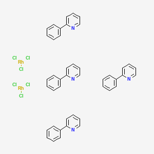 molecular formula C44H36Cl6N4Rh2 B1512894 Chlorobis(2-phenylpyridine)rhodium(III) dimer CAS No. 33915-80-9