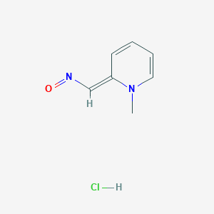 molecular formula C7H9ClN2O B15128946 (2E)-1-methyl-2-(nitrosomethylidene)pyridine;hydrochloride 