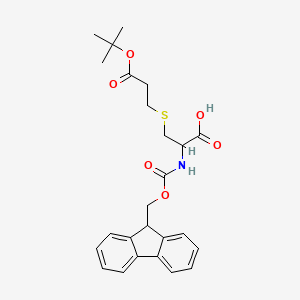 molecular formula C25H29NO6S B15128949 n-(((9h-Fluoren-9-yl)methoxy)carbonyl)-s-(3-(tert-butoxy)-3-oxopropyl)-l-cysteine 