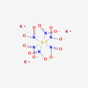 molecular formula IrK3N6O12-6 B1512896 Potassium hexanitroiridate(III) CAS No. 38930-18-6