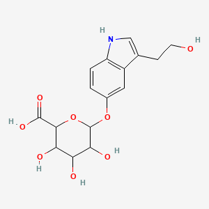 molecular formula C16H19NO8 B15128960 5-Hydroxy tryptophol beta-D-glucuronide 