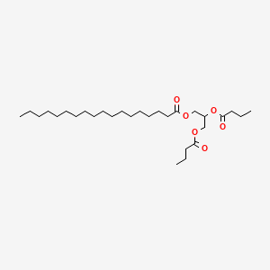 2,3-Bis(1-oxobutoxy)propyl stearate