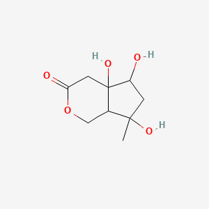 4a,5,7-trihydroxy-7-methyl-4,5,6,7a-tetrahydro-1H-cyclopenta[c]pyran-3-one