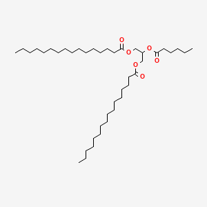 Di(hexadecanoic acid)2-[(1-oxohexyl)oxy]-1,3-propanediyl ester