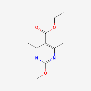 molecular formula C10H14N2O3 B1512901 Ethyl 2-methoxy-4,6-dimethylpyrimidine-5-carboxylate CAS No. 548773-11-1