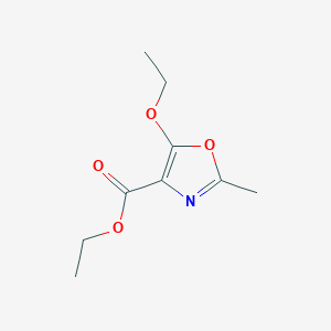 molecular formula C9H13NO4 B15129016 Ethyl 5-ethoxy-2-methyloxazole-4-carboxylate CAS No. 3357-55-9